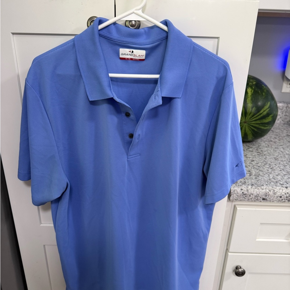 Grand Slam Men's Periwinkle Blue Polo Shirt